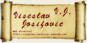 Višeslav Josifović vizit kartica